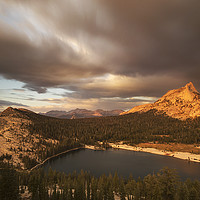 Buy canvas prints of last light...Cathedral Peak, Yosemite by Sandra Kepkowska
