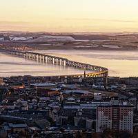 Buy canvas prints of  Dundee and Fife from The Law by Corinne Mills