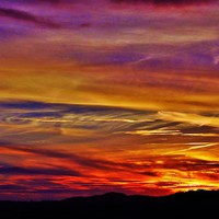 Buy canvas prints of  Fire in the sky by Teresa Moore