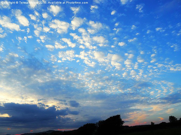  Scattered skies over Dorset Picture Board by Teresa Moore