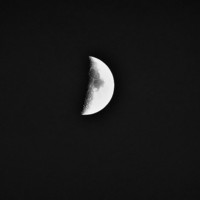 Buy canvas prints of  Half moon taken over Salwayash by Teresa Moore