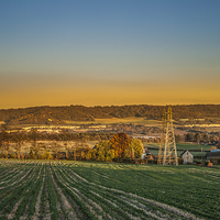 Buy canvas prints of  North Downs Kent - Medway Valley by mark sykes