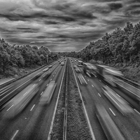 Buy canvas prints of  Rush Hour Traffic by mark sykes