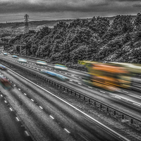 Buy canvas prints of  A Rush Hour Flash of Colour by mark sykes