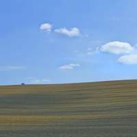 Buy canvas prints of  A modern agricultural abstract landscape by Graham Jackson