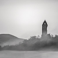 Buy canvas prints of Foggy wallace monument by Jade Scott