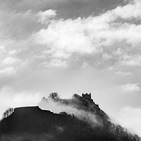 Buy canvas prints of Stirling Castle and spring mist by Jade Scott