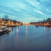 Buy canvas prints of Amsterdam canal by Jade Scott