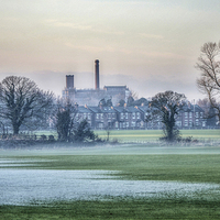 Buy canvas prints of  The Mill across the fields by Rob Medway