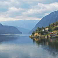 Buy canvas prints of  Norwegian Fjords Bergen by Rob Medway