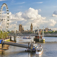 Buy canvas prints of River Thames view by tim miller