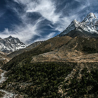 Buy canvas prints of Ama Dablam mountain by tim miller