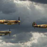 Buy canvas prints of Spitfire Patrol by tim miller