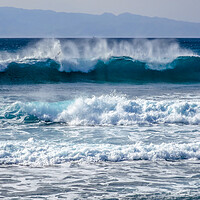 Buy canvas prints of surfer looking at large waves by tim miller