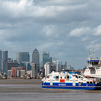 Buy canvas prints of Ferry across the River Thames by tim miller
