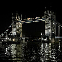 Buy canvas prints of tower bridge at night by tim miller