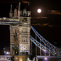 Buy canvas prints of tower bridge by moonlight by tim miller
