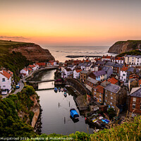 Buy canvas prints of Sunrise at Staithes by Richard Murgatroyd