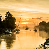 Buy canvas prints of Sunrise at Wareham Quay by Richard Murgatroyd