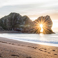 Buy canvas prints of Durdle Door Sunrise by Richard Murgatroyd