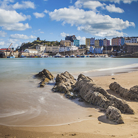 Buy canvas prints of  Tenby Harbour at High Tide by Meurig Pembrokeshire