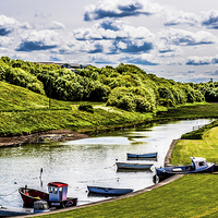 Buy canvas prints of Once a thriving port - Seaton Sluice  by Naylor's Photography