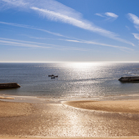 Buy canvas prints of Cullercoats Bay  by Naylor's Photography