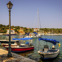 Buy canvas prints of Fiskardo - Village of Paradise by Naylor's Photography