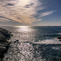 Buy canvas prints of Glimmering Sea by Naylor's Photography