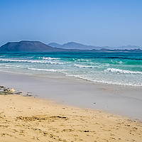 Buy canvas prints of Corralejo Beach Beauty by Naylor's Photography