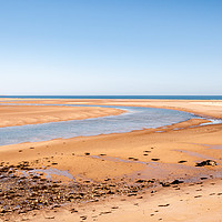 Buy canvas prints of Golden Budle Bay....... by Naylor's Photography
