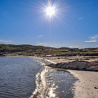 Buy canvas prints of Sunburst on the Isle............ by Naylor's Photography
