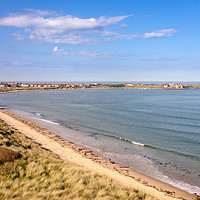 Buy canvas prints of Pretty Beadnell Bay............. by Naylor's Photography