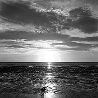 Buy canvas prints of Sunset Glory in Mono........ by Naylor's Photography