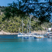 Buy canvas prints of Beautiful Assos on Ionian Sea........ by Naylor's Photography