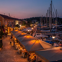 Buy canvas prints of Fiskardo by Night.................. by Naylor's Photography
