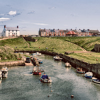 Buy canvas prints of Seaton Sluice Harbour by Naylor's Photography