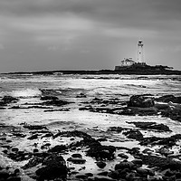 Buy canvas prints of St Mary in Mono by Naylor's Photography