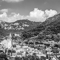 Buy canvas prints of A view over Valldemossa  by Naylor's Photography