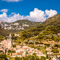 Buy canvas prints of Valldemossa view from the town by Naylor's Photography
