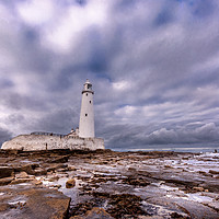 Buy canvas prints of Standing Proudly St. Mary's Lighthouse by Naylor's Photography