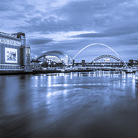 Buy canvas prints of Quayside in Blue by Naylor's Photography
