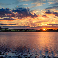 Buy canvas prints of Silky sunset at Budle Bay by Naylor's Photography