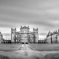 Buy canvas prints of Seaton Delaval Hall in Mono by Naylor's Photography
