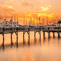 Buy canvas prints of Fiery skies at the Marina Rubicon by Naylor's Photography