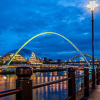 Buy canvas prints of Newcastle Quayside at Night by Naylor's Photography