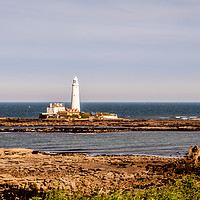 Buy canvas prints of Landscape and the Lighthouse by Naylor's Photography