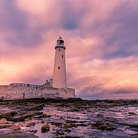 Buy canvas prints of Thunder of Colour at the Lighthouse by Naylor's Photography