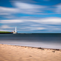 Buy canvas prints of Dreamy St. Marys from The Beach  by Naylor's Photography