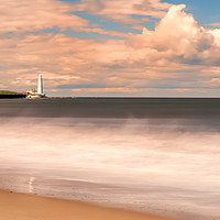 Buy canvas prints of St Mary from the beach by Naylor's Photography